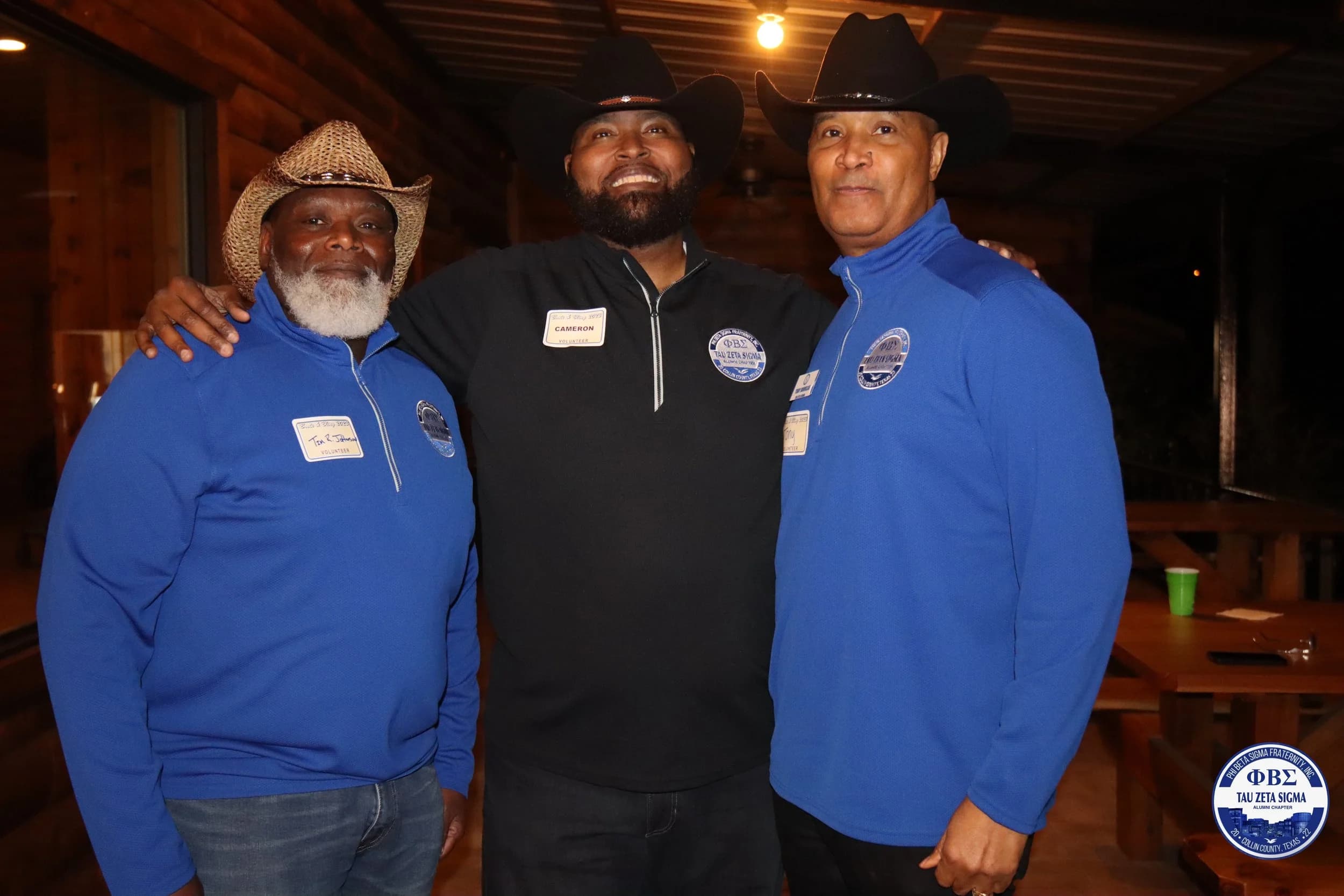 Brothers of Tau Zeta Sigma serving the community